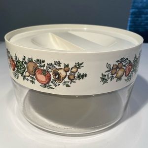 Pyrex spice of life glass container